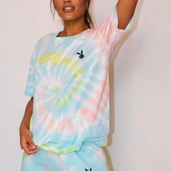 Playboy X Missguided Pastel Tie Dye 